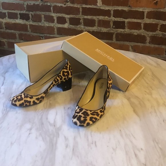 Michael Kors Leopard Print Arabella Kitten Slip On Loafer Pump - Picture 6 of 6